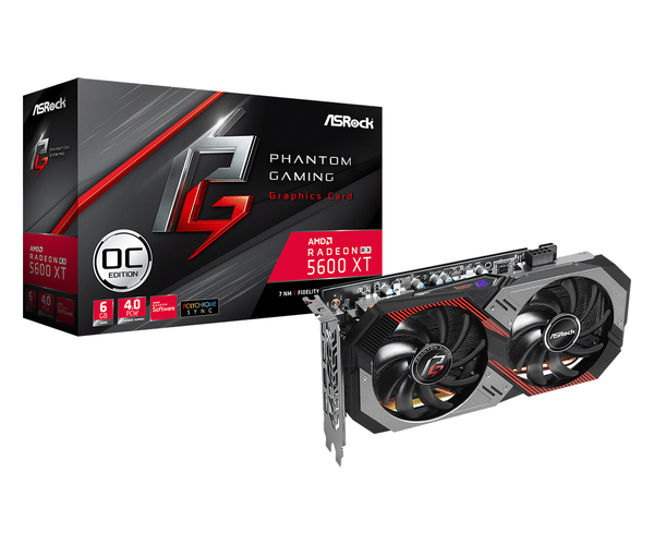 ASRock Radeon RX 5600 XT Phantom Gaming D2 OC - graphics card