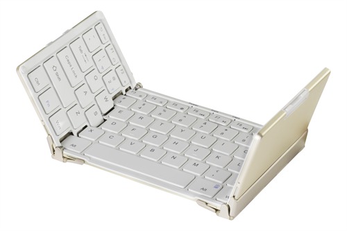 Deltaco langaton n&auml;pp&auml;imist&ouml;, Bluetooth, pohjoismainen, valkoinen