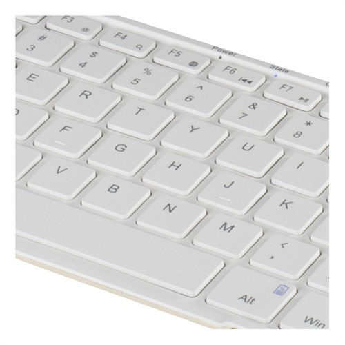 Deltaco langaton n&auml;pp&auml;imist&ouml;, Bluetooth, pohjoismainen, valkoinen