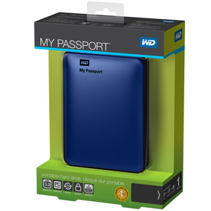 WD My Passport 500GB USB 3.0 Extern 2,5" HDD Blue