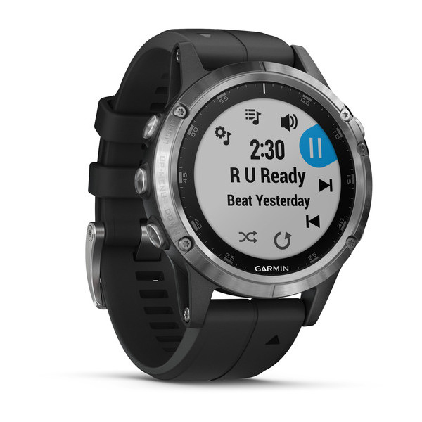 Garmin Fenix 5 Plus - tr&auml;ningsklocka, Silver