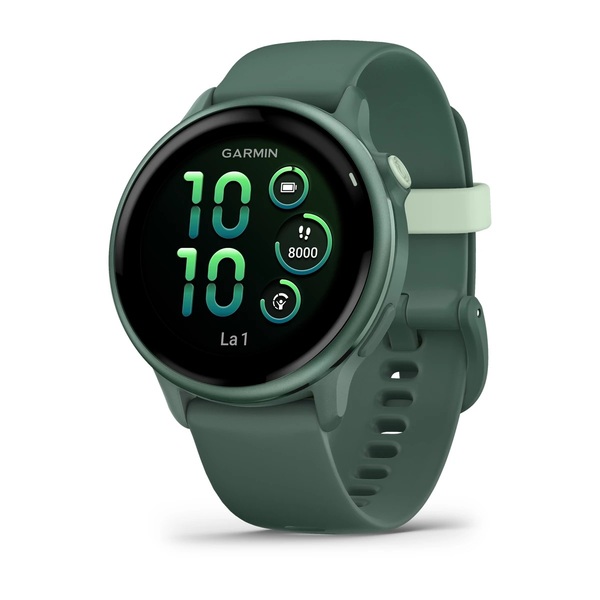 Garmin Vivoactive 6 GPS -älykello, metallinen jaspiksenvihreä ja jaspiksenvihreä hihna