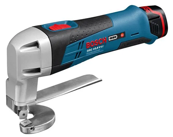 Bosch Cordless Metal Shear GSC 12V-13 Solo Professional, 12V (blue / black, without battery and charger)