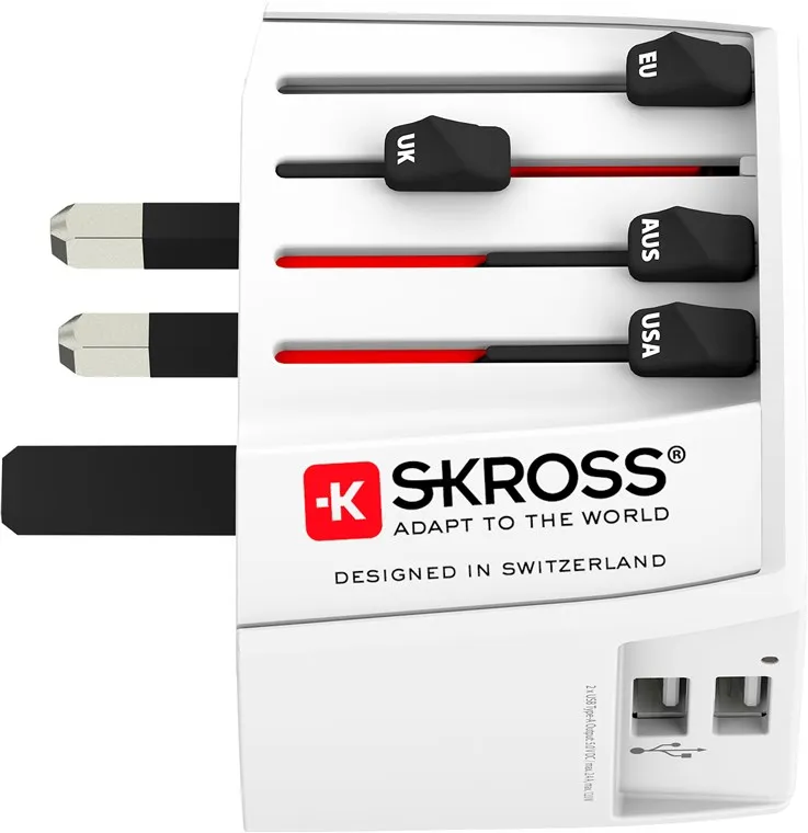 World Adapter MUV 2xUSB (2,4A)