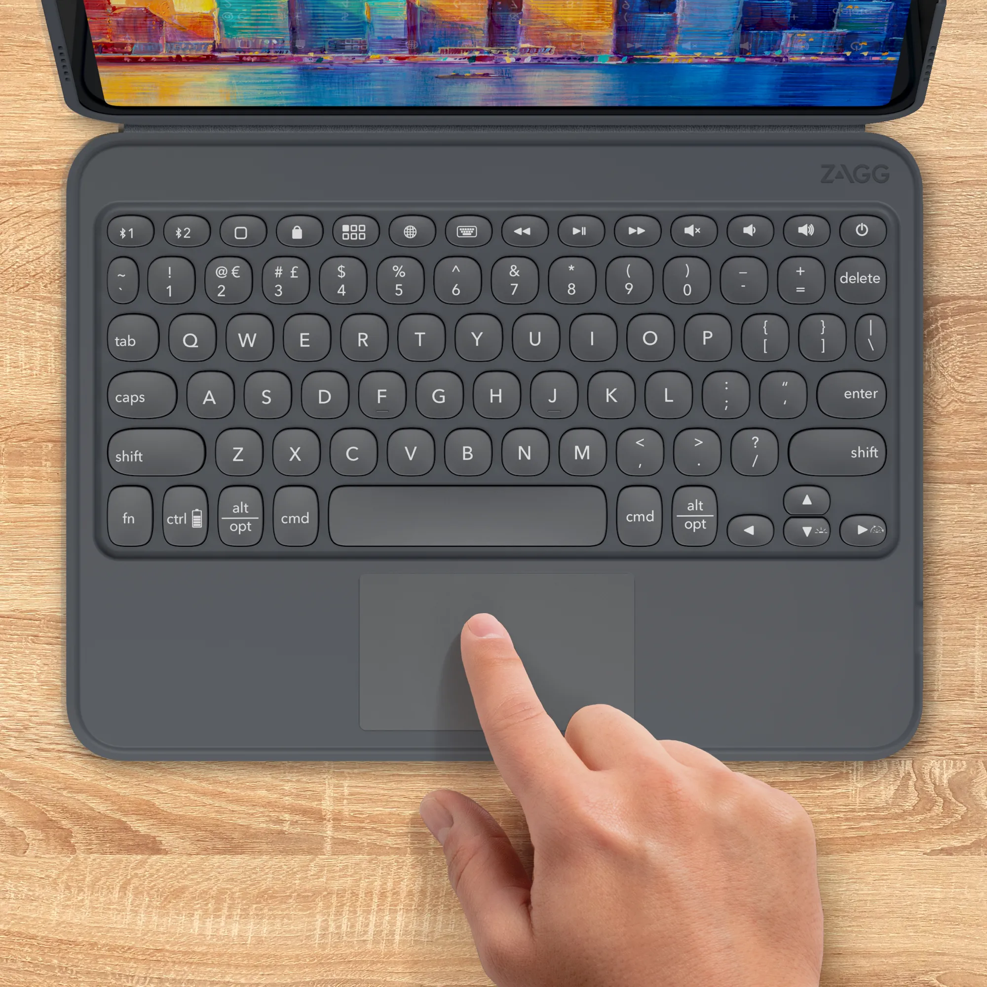 Zagg Keyboard Pro Keys with Trackpad and Detachable Case