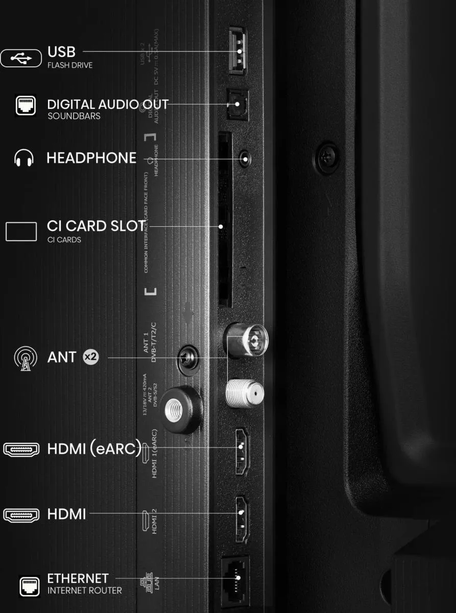 Hisense 32A4Q 32" HD LED VIDAA TV, 60 Hz, HDR10