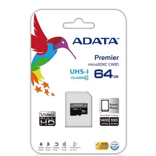 ADATA SDXC 64GB MicroSDXC UHS Class 10 - memorycard