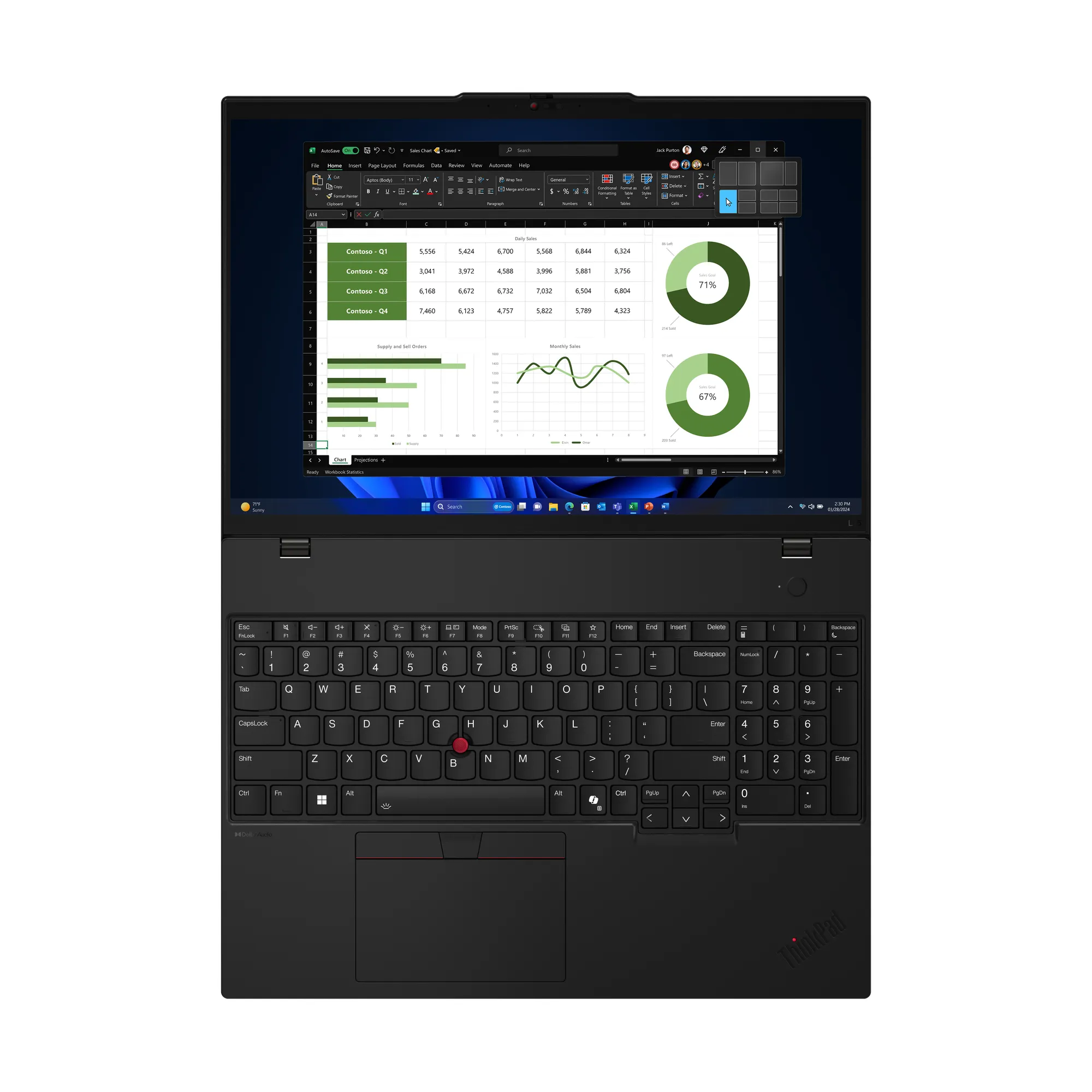 Lenovo L16 G1 16&quot; WUXGA, Intel Core Ultra 5 125U, 16GB RAM, 512GB SSD, Win 11 Pro - b&auml;rbar, Svart
