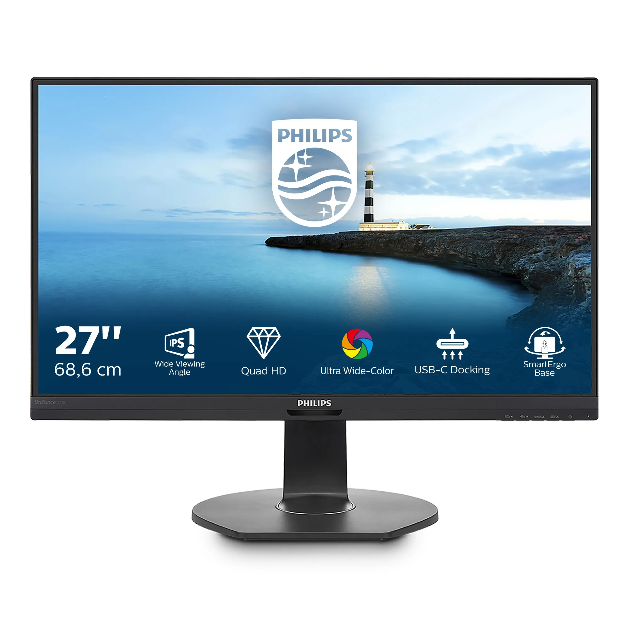 Philips 27&quot; 272B7QUPBEB, QHD, IPS - monitor