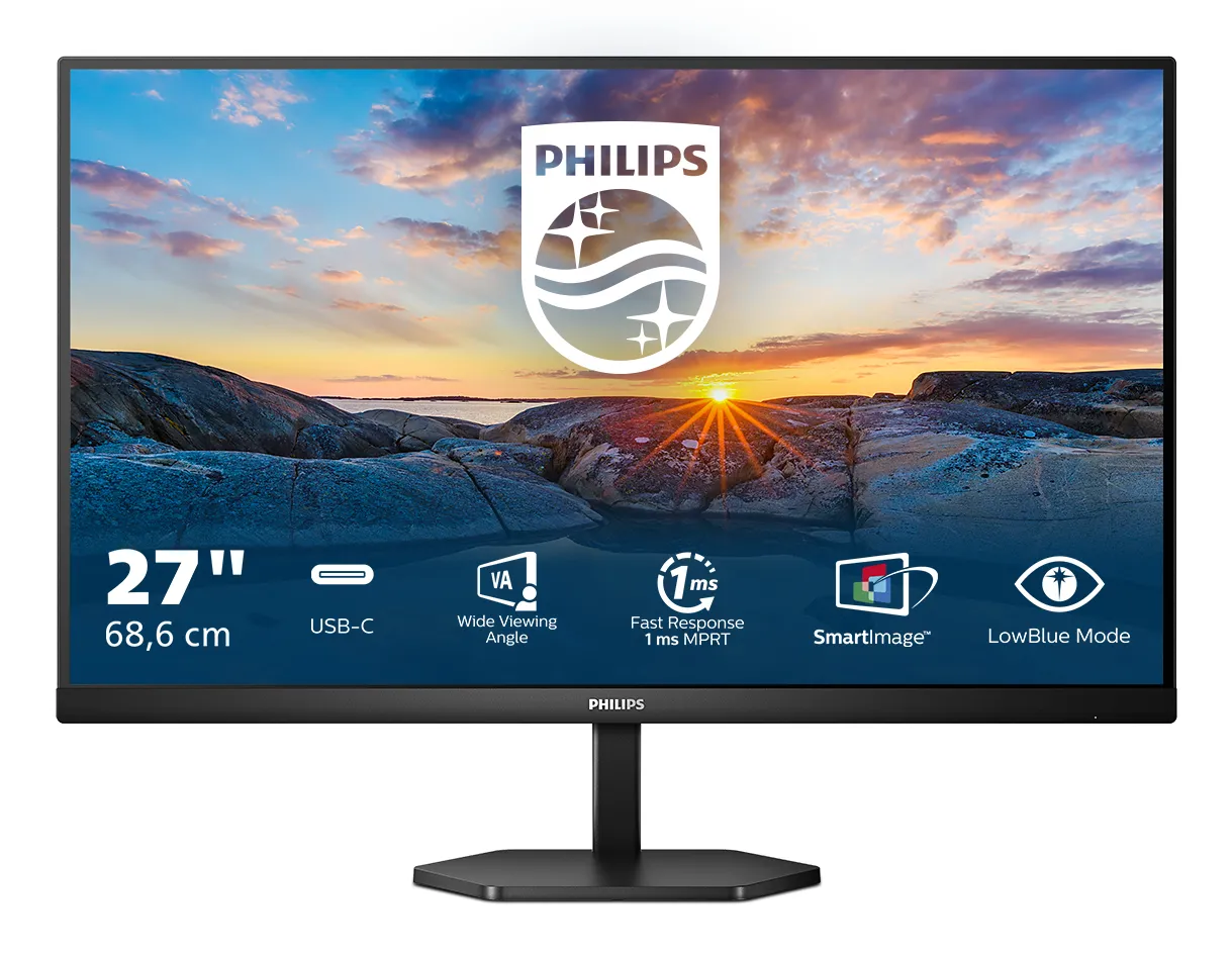 Philips 27&quot; 27E1N3300A, Full HD, USB-C, IPS - sk&auml;rm