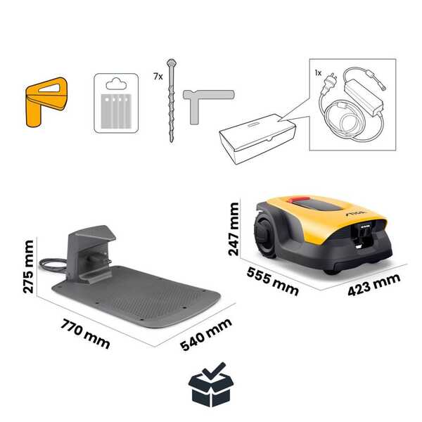 STIGA A 8v, RTK, GPS, 800 m&sup2; robotgr&auml;sklippare