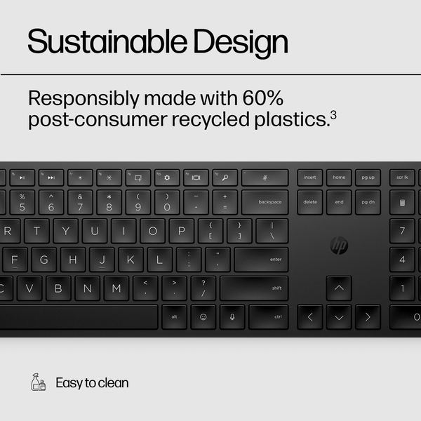 HP 450 Wireless Keyboard, Black - Nordic (Consumer)