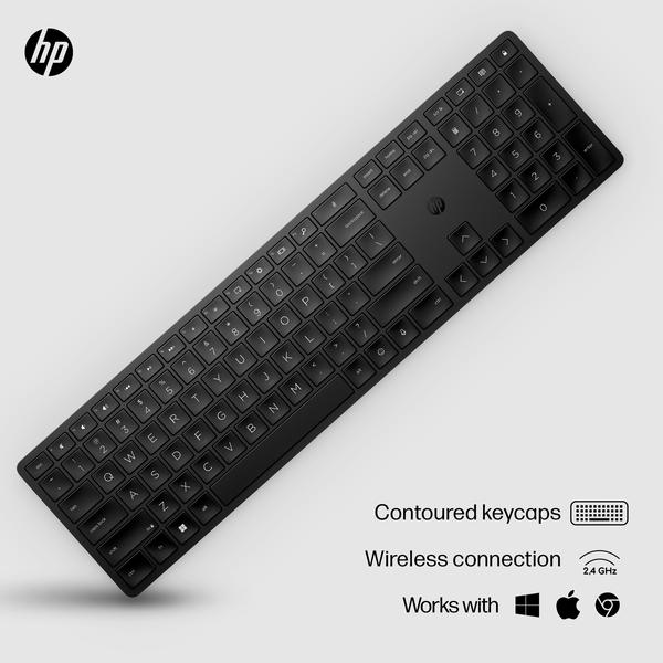 HP 450 Wireless Keyboard, Black - Nordic (Consumer)