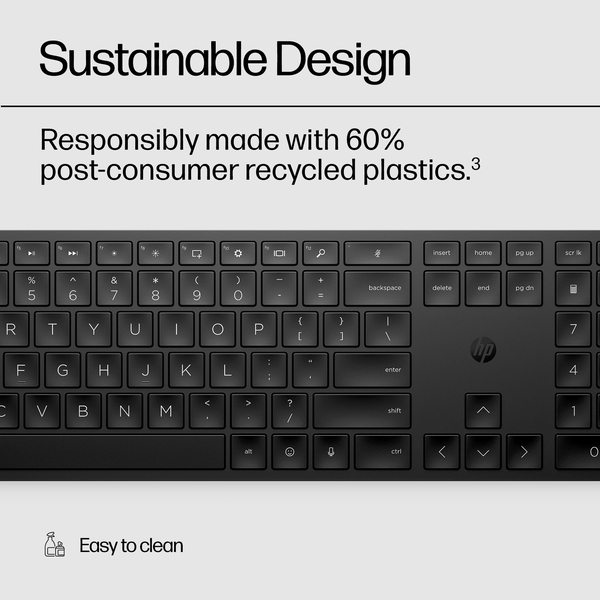 HP 450 Wireless Keyboard, Black - Nordic (Consumer)