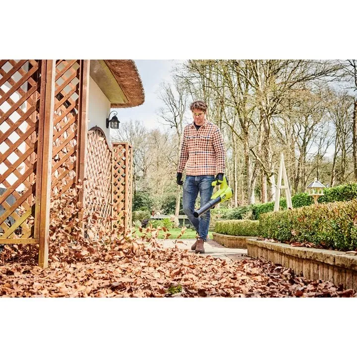 Ryobi ONE+ Cordless Leaf Blower RY18BLA-0, 18V (green/black, without battery and charger)