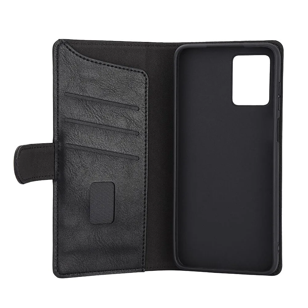 GEAR Wallet, Moto G53 -lompakkokotelo, Musta