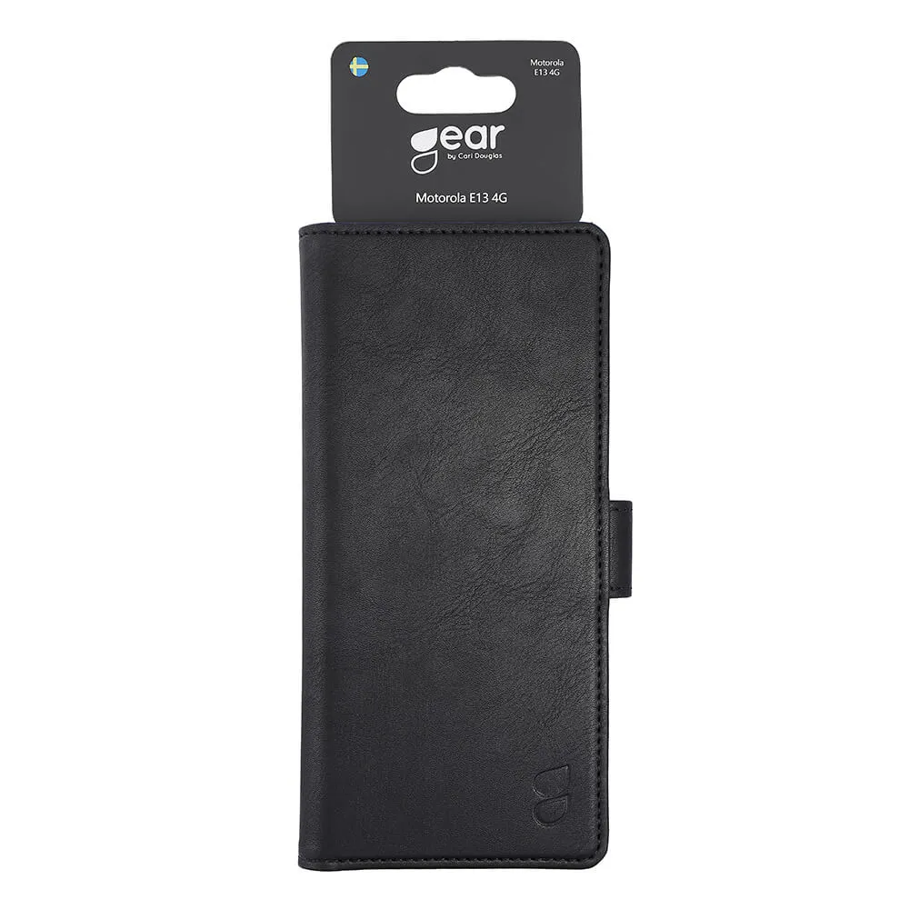 GEAR Wallet, Moto E13 - Wallet Case, Black
