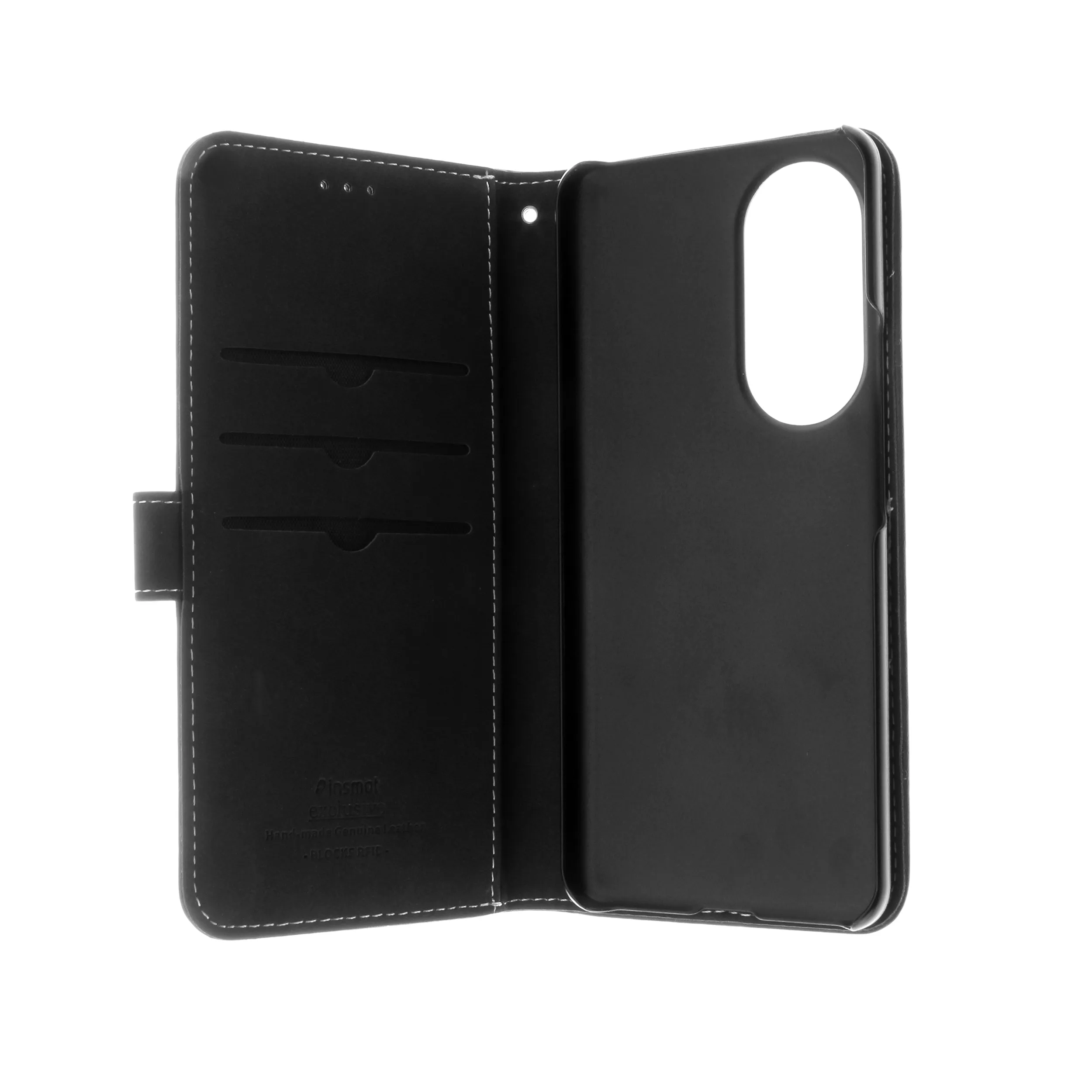 Insmat Flip Case, Honor 90 - Wallet Case, Black