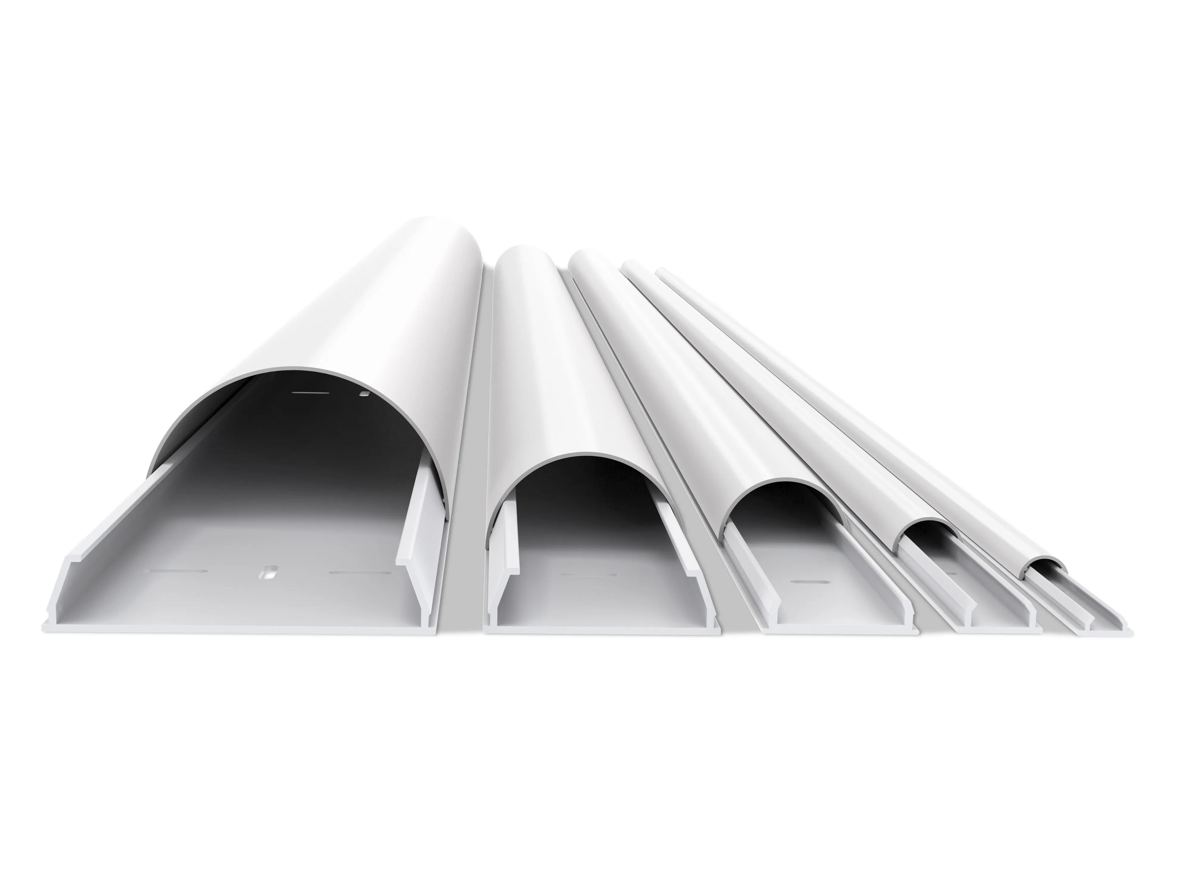 M Universal Cable Cover White 18mm W - 1600mm L
