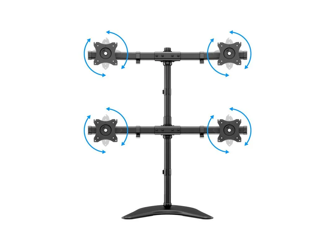 Multibrackets M Deskstand Basic Quad, -monitor arm, black, 15"-27", 10kg