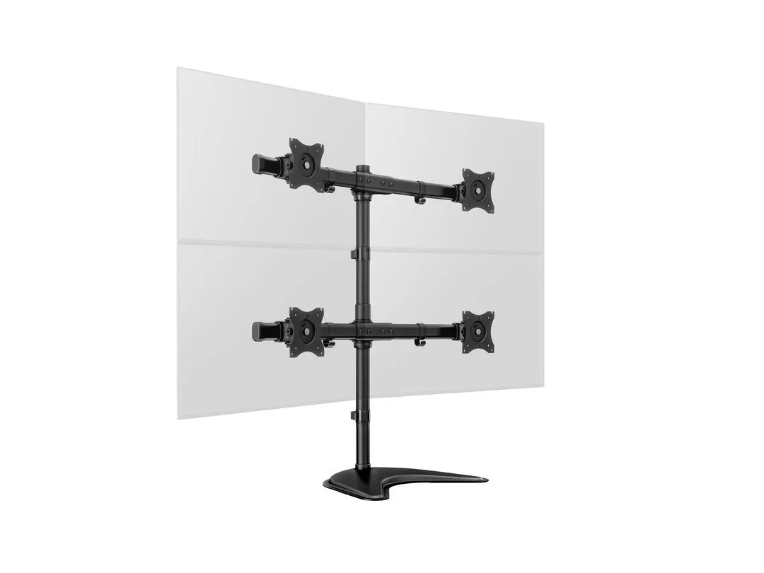 Multibrackets M Deskstand Basic Quad, -monitor arm, black, 15&quot;-27&quot;, 10kg