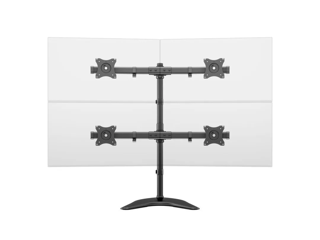 Multibrackets M Deskstand Basic Quad, -monitor arm, black, 15&quot;-27&quot;, 10kg