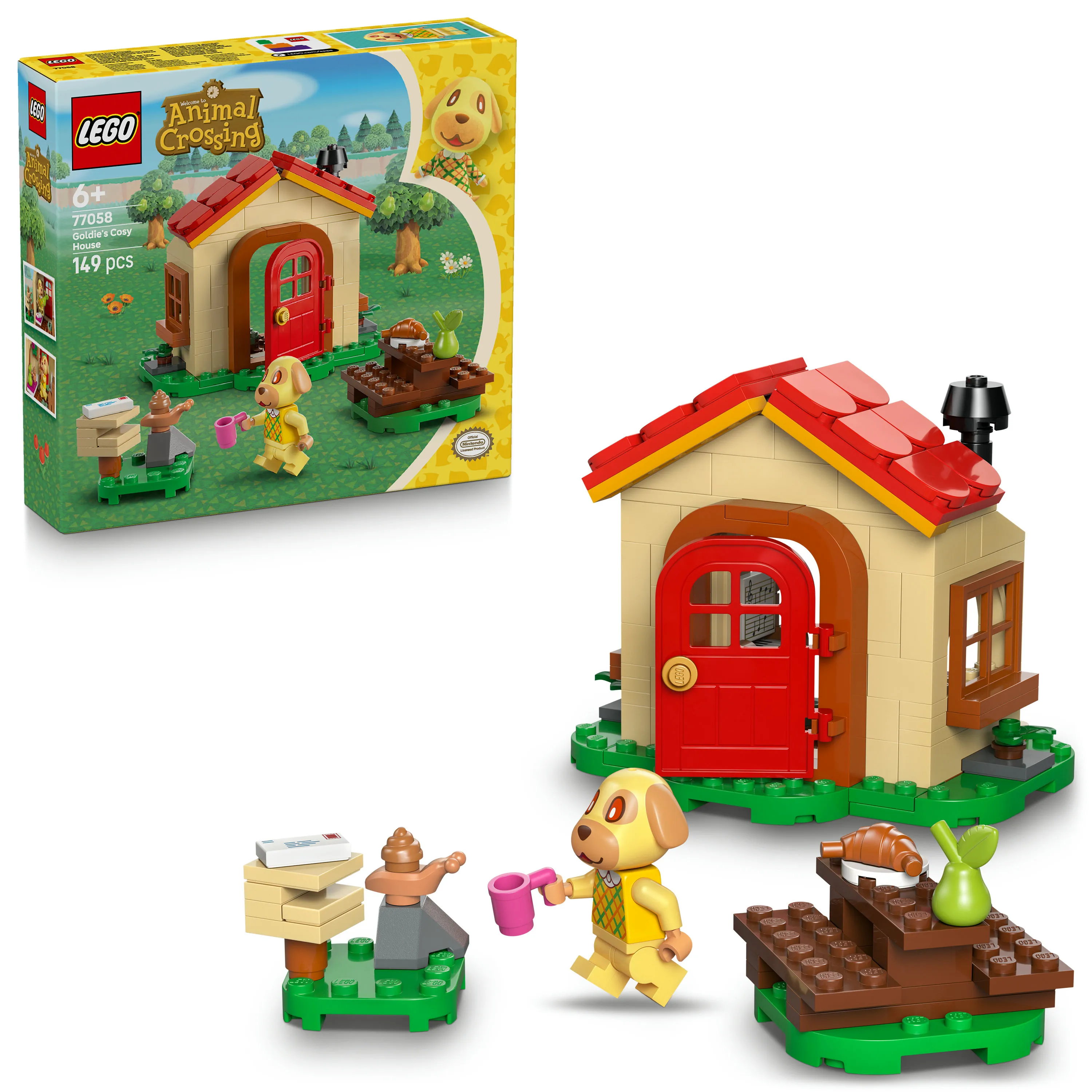 LEGO Animal Crossing Goldie&rsquo;s Cozy House 77058