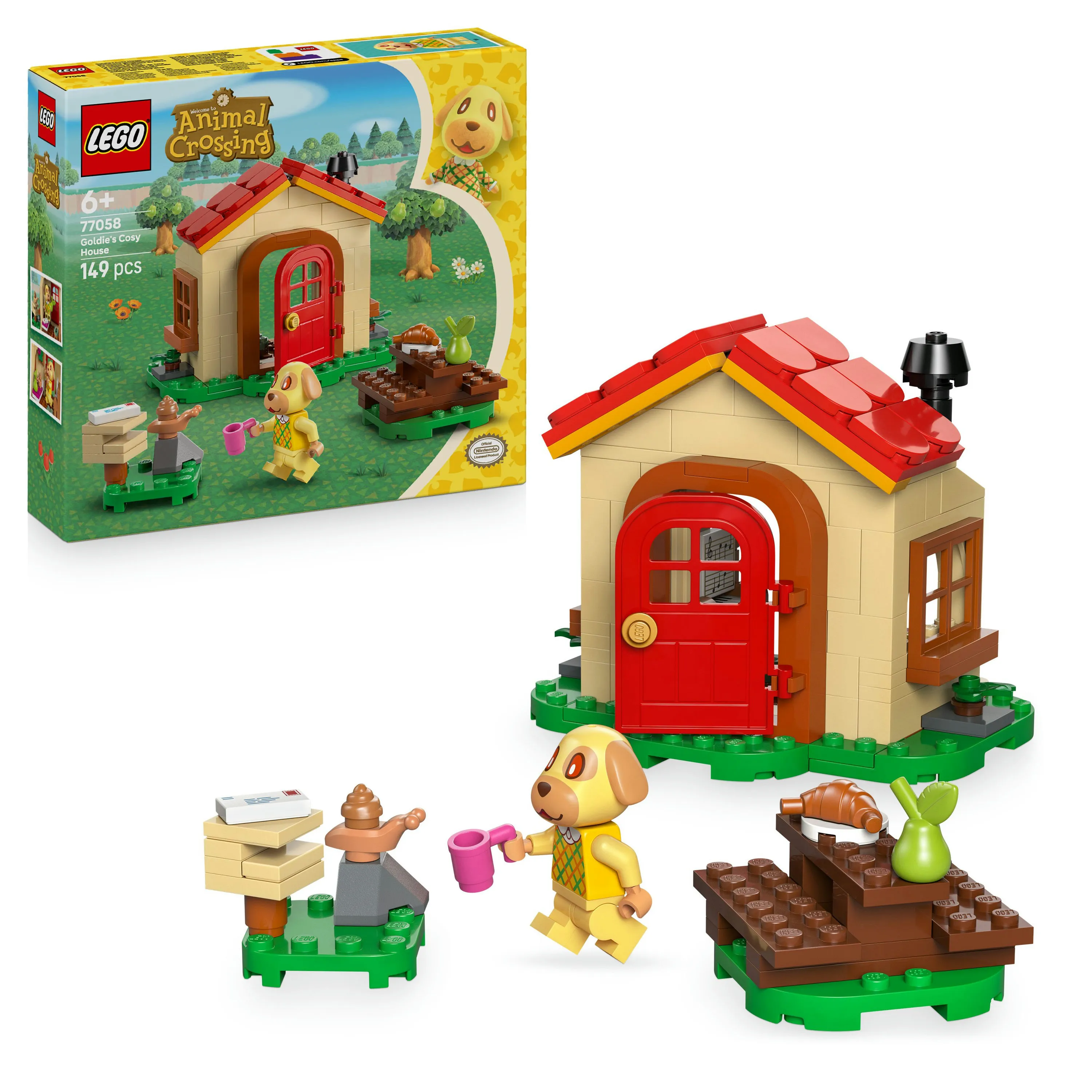 LEGO Animal Crossing Goldie&rsquo;s Cozy House 77058