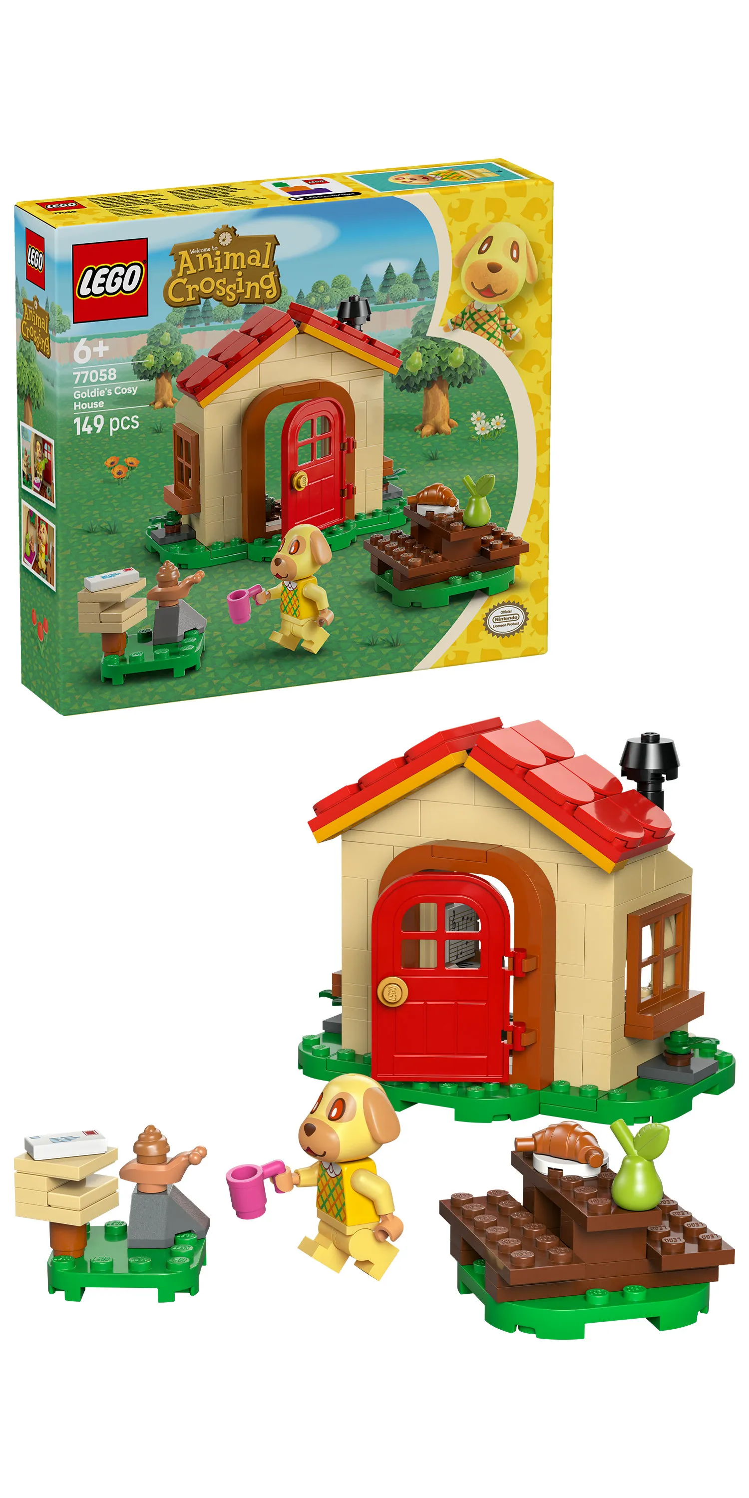 LEGO Animal Crossing Goldie&rsquo;s Cozy House 77058