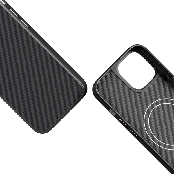 Epico Mag+ Hybrid Carbon Case iPhone 16 Plus - black
