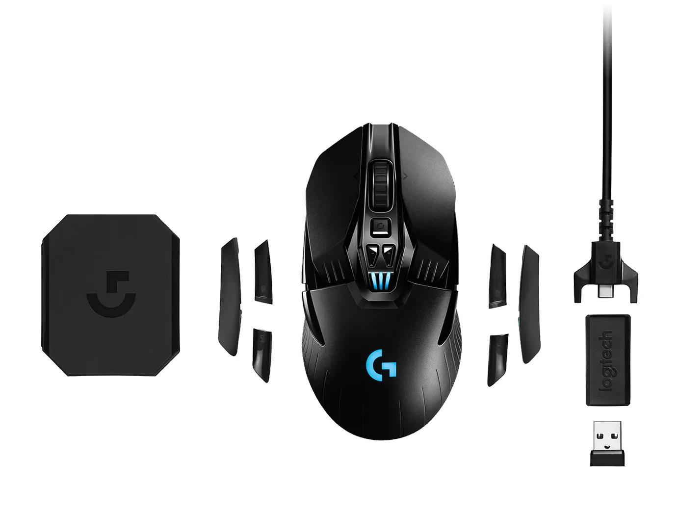Logitech G903 Lightspeed RGB -pelihiiri, Musta