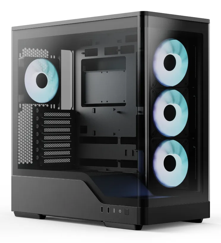 AeroCool P500A Midi-Tower Case with window, Black