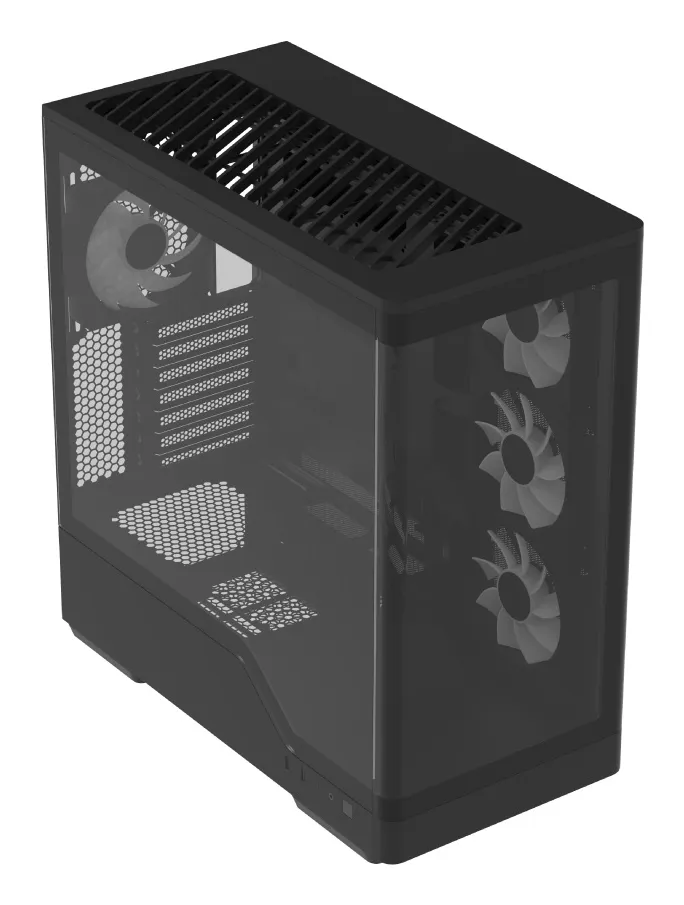 AeroCool P500A Midi-Tower Case with window, Black