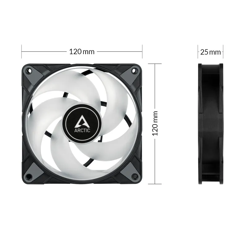 Arctic P12 PWM PST A-RGB 0dB, 120mm - case fan, black
