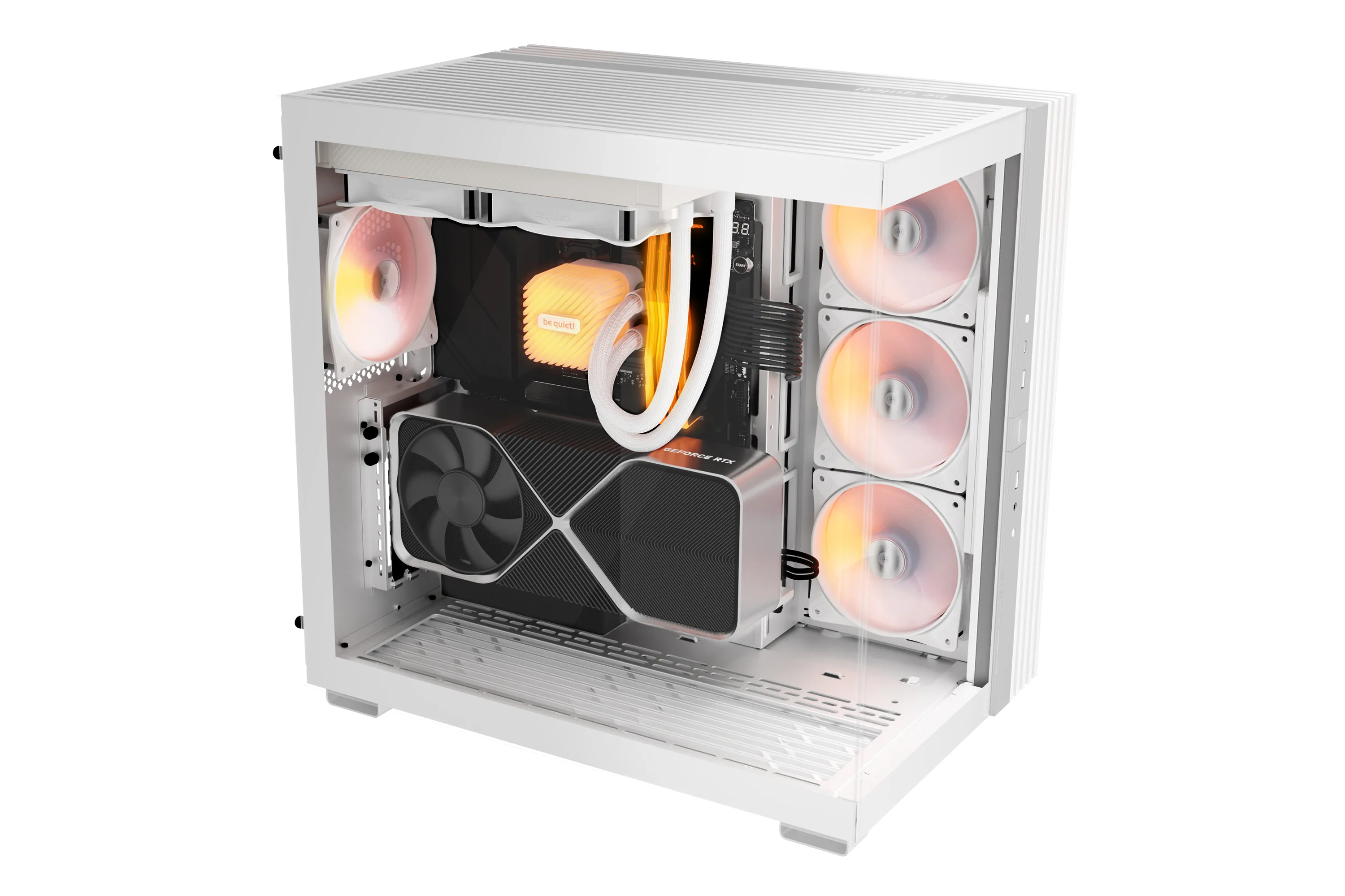 be quiet! LIGHT WINGS LX Reverse PWM ARGB Fan, 120mm, White