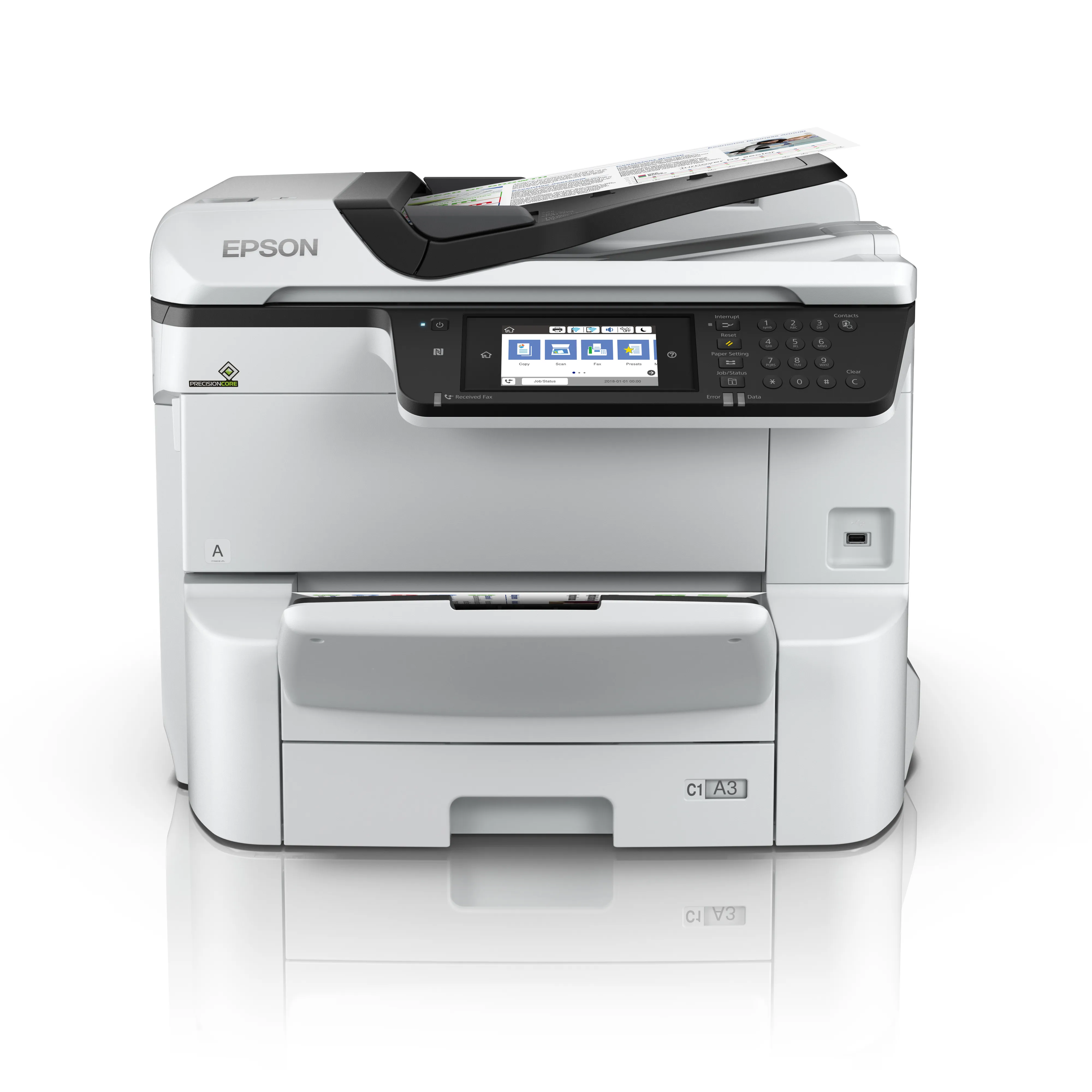 Epson WorkForce Pro WF-C8690DWF Duplex, LAN/Wi-Fi, A3 -v&auml;rimustesuihkutulostin