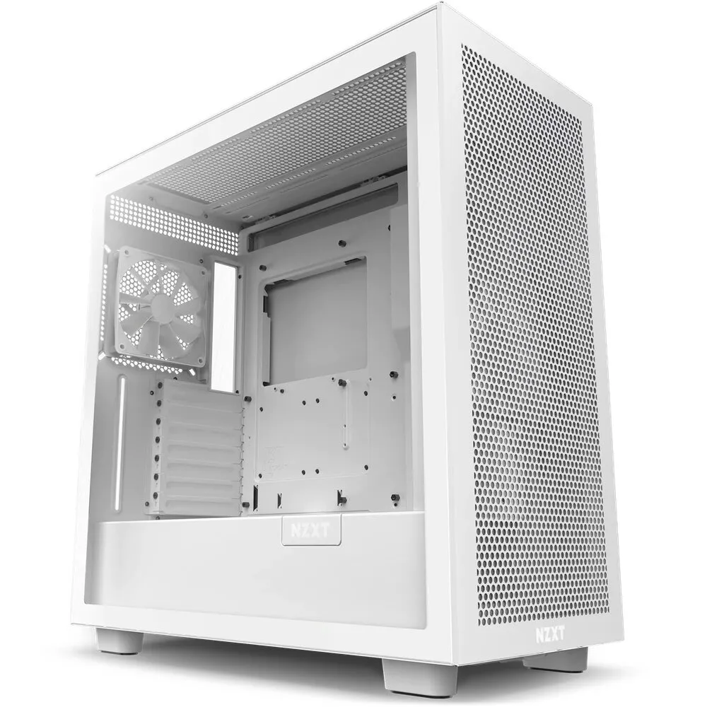 NZXT H7 Flow - Mid Tower case, window, White