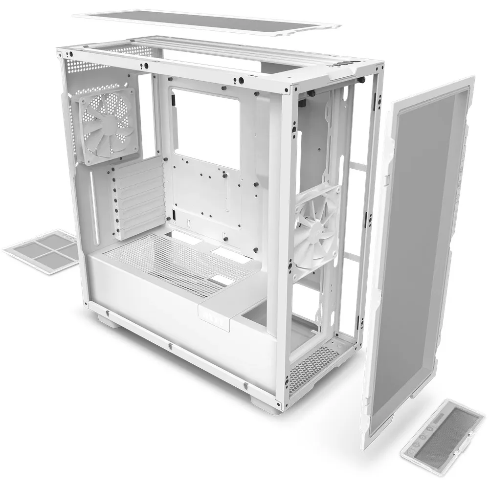 NZXT H7 Flow - Mid Tower case, window, White