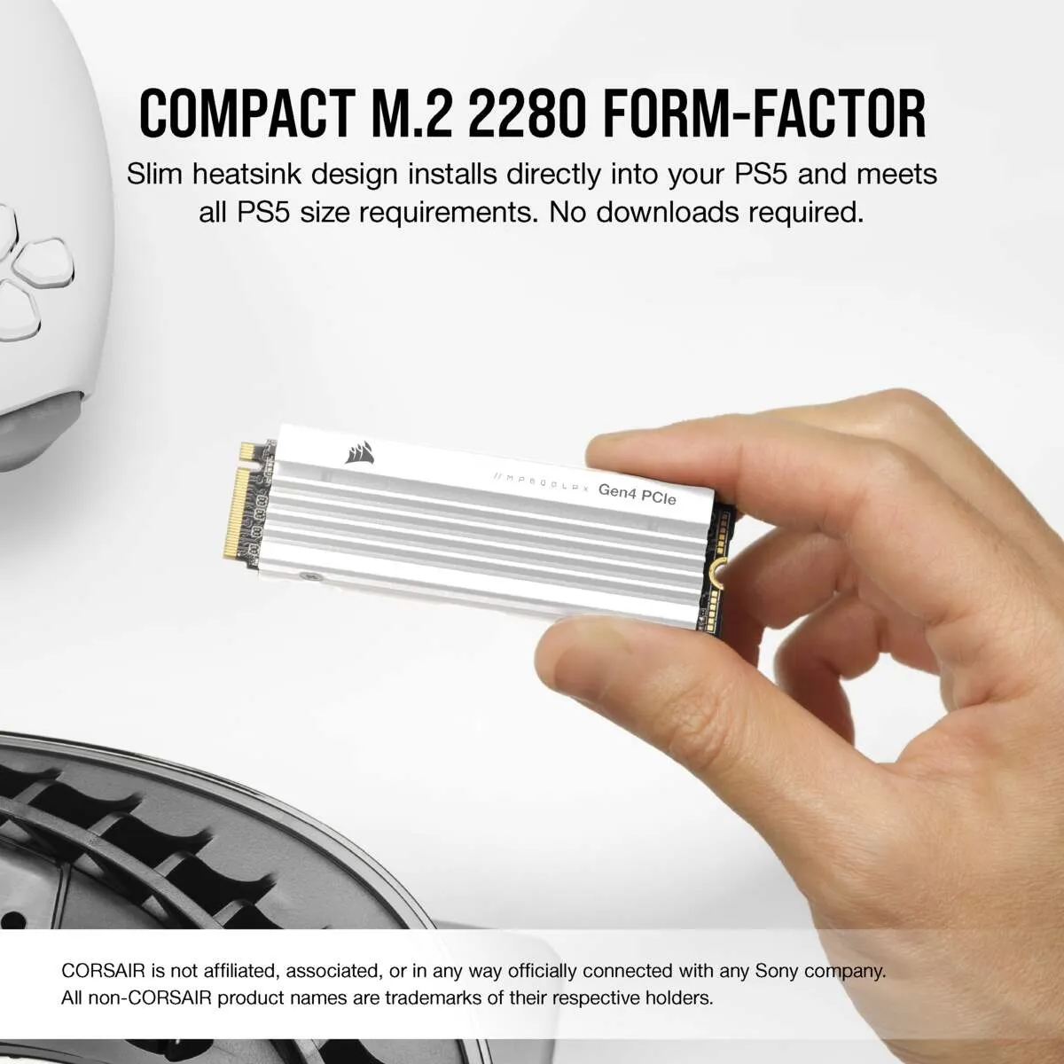 Corsair MP600 PRO LPX 2 TB, PCIe 4.0, M.2 -SSD-levy
