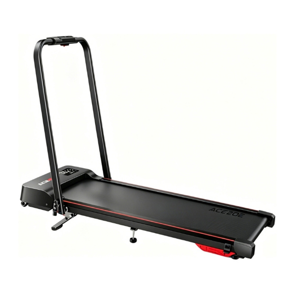 ACEZOE P12 Foldable 2-in-1 Electric Treadmill, Black and Red