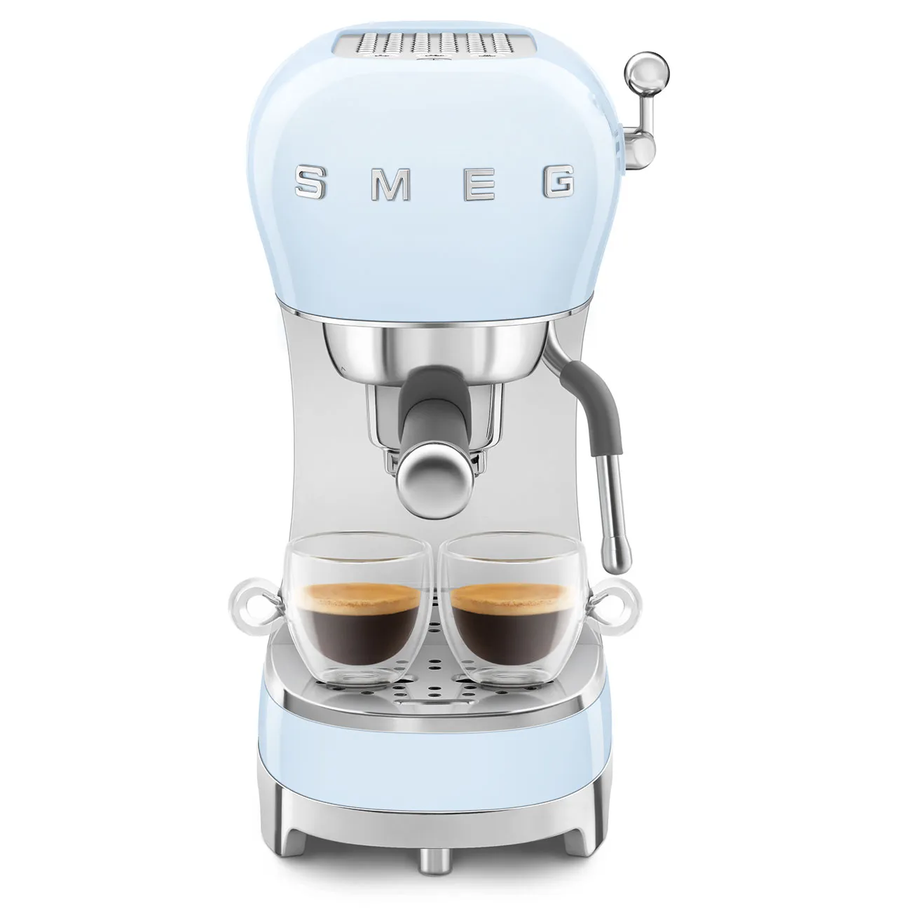 Smeg 50's Style ECF02PBEU - espressomaskin, Bl&aring;
