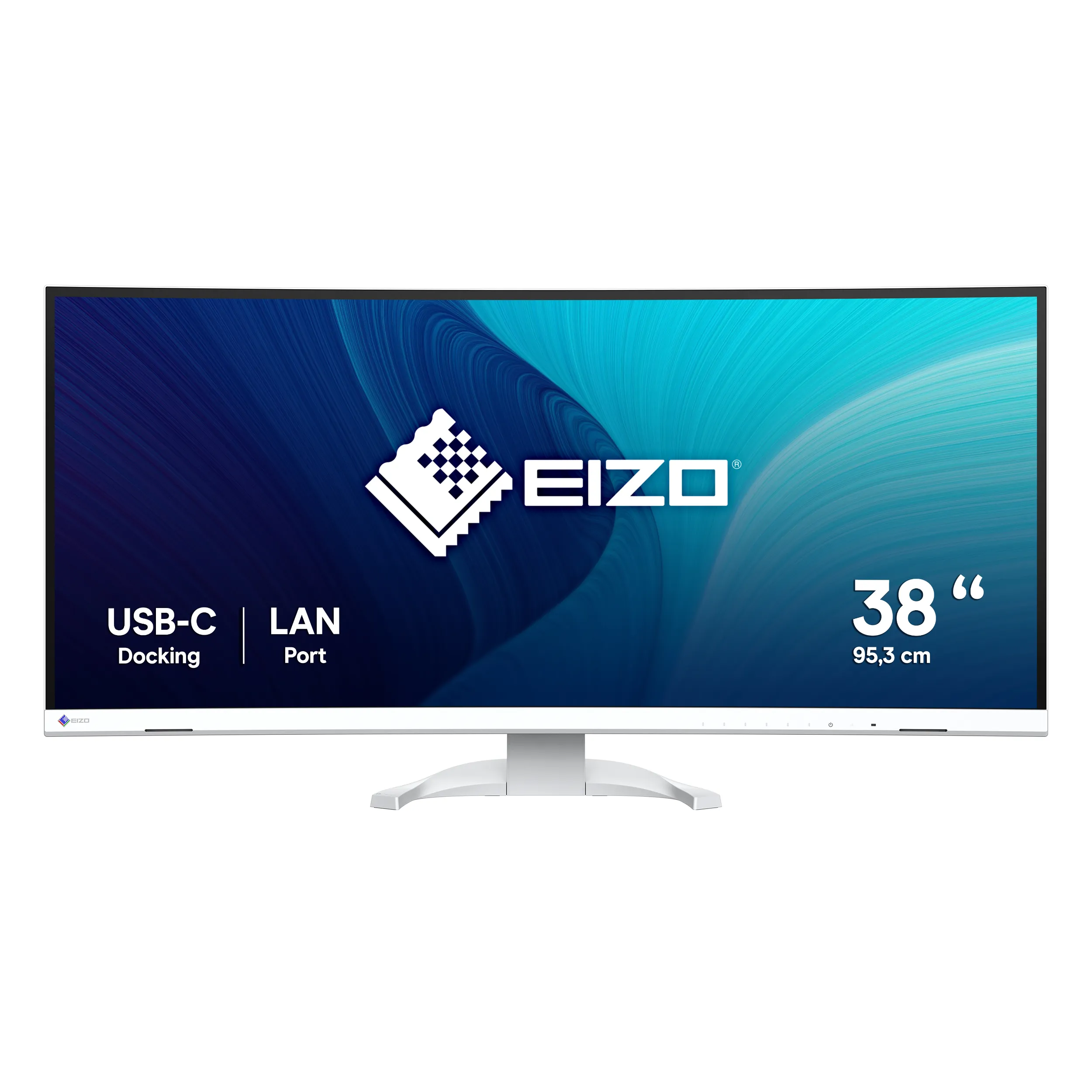 EIZO FlexScan EV3851X-WT 37.5" UltraWide Quad HD+, IPS Curved Monitor with USB-C hub