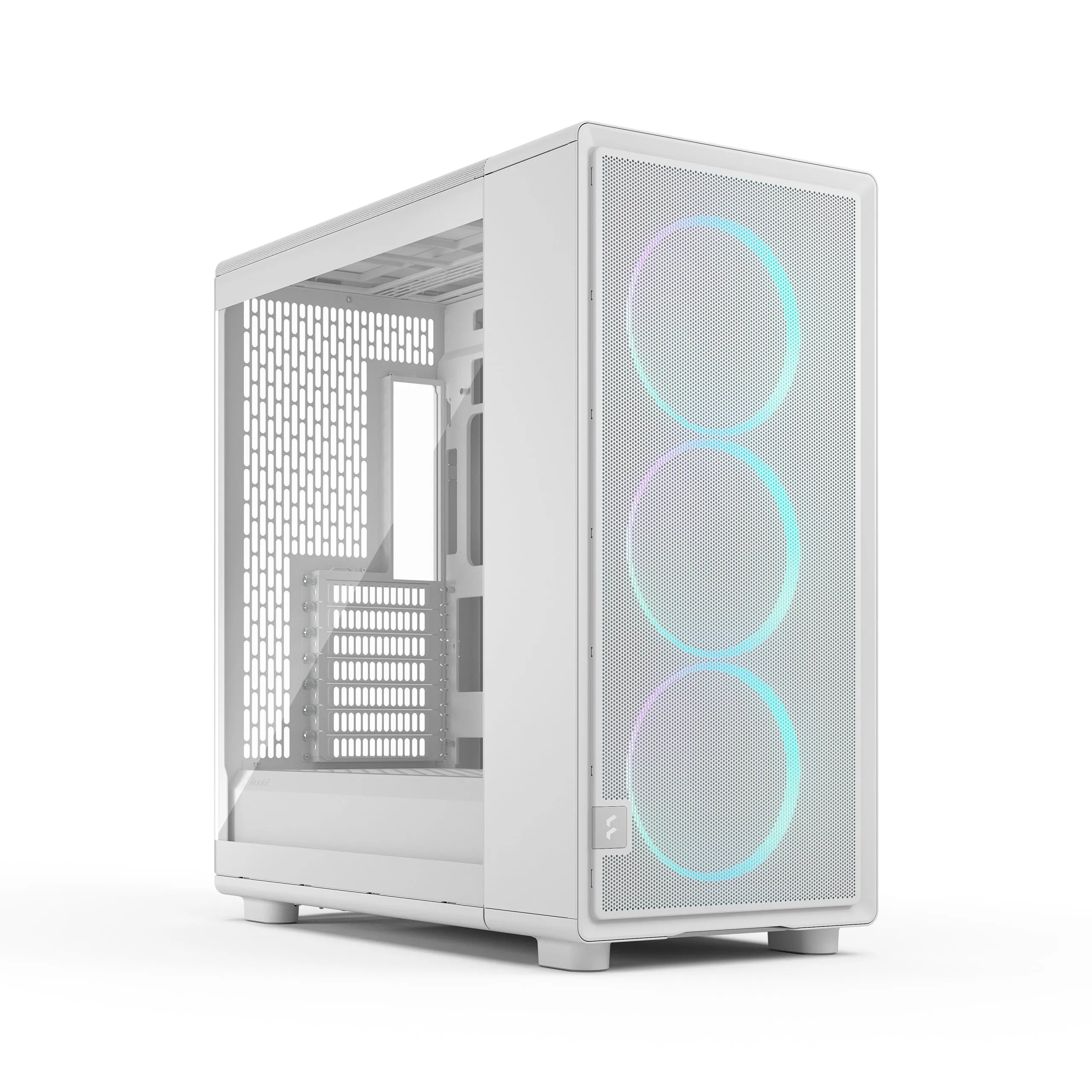Fractal Design Epoch XL Full-Tower Case with RGB lighting and clear window, White