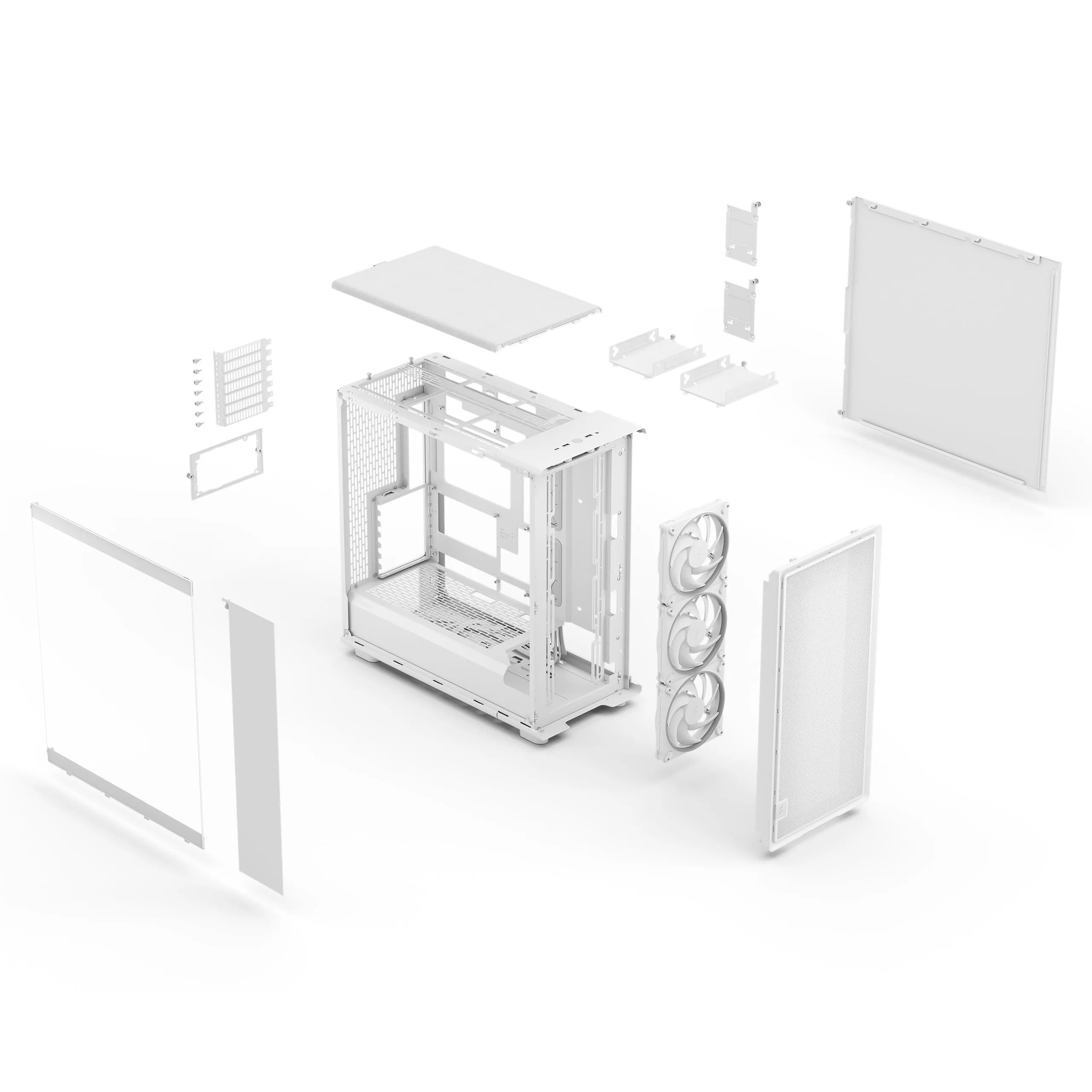 Fractal Design Epoch XL Full-Tower Case with RGB lighting and clear window, White