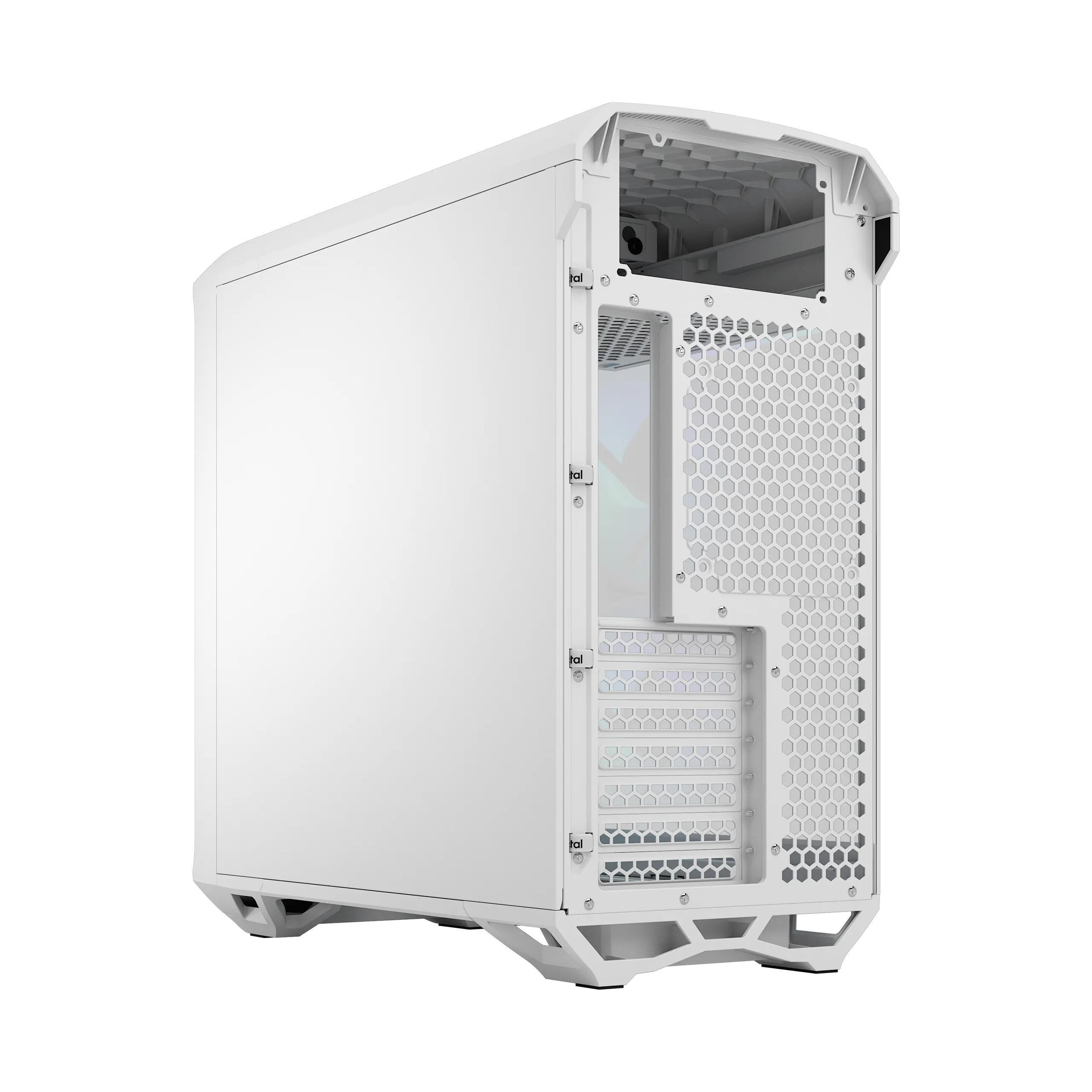 Fractal Design Torrent Compact Mini-Tower Case with RGB lighting and clear window, White