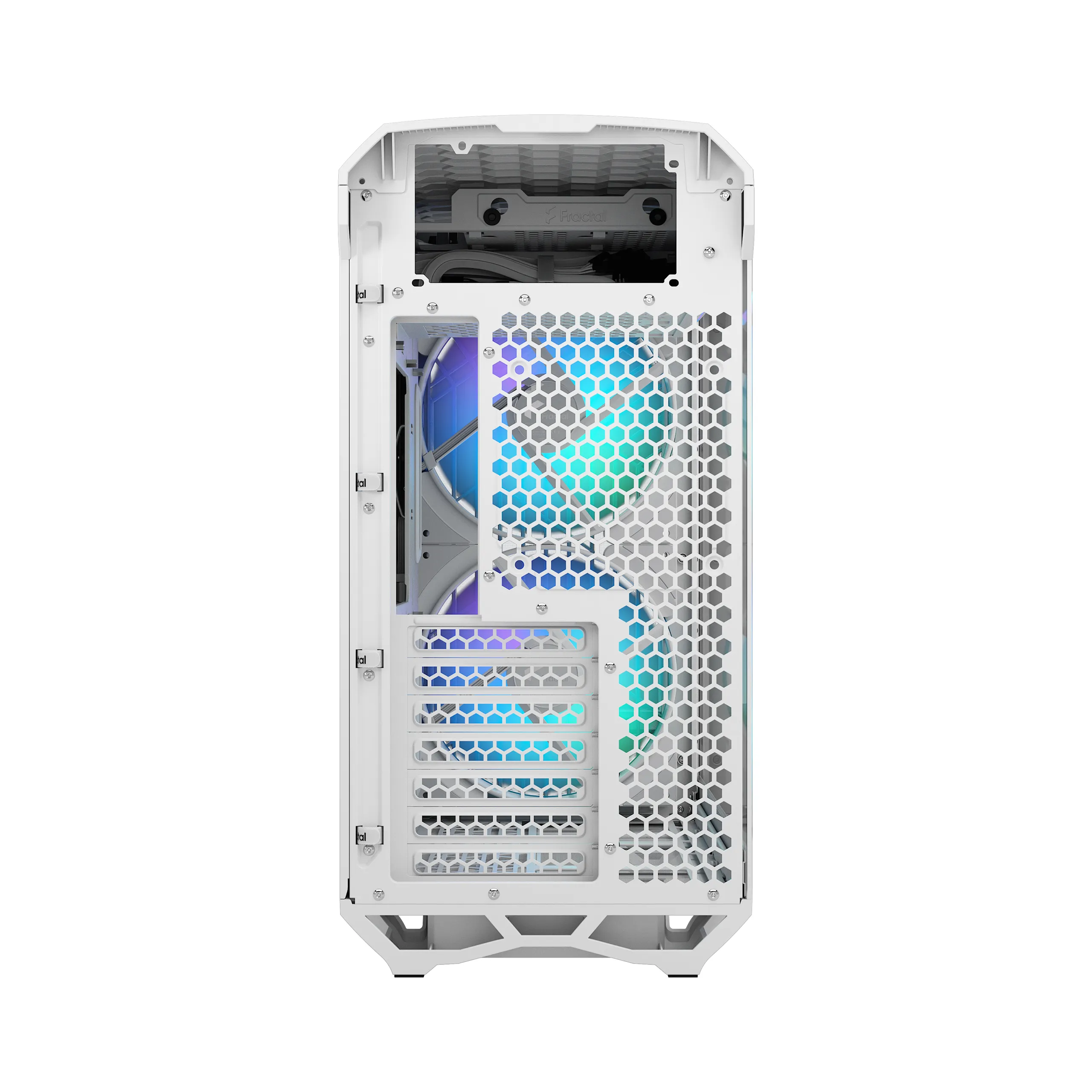 Fractal Design Torrent Compact Mini-Tower Case with RGB lighting and clear window, White
