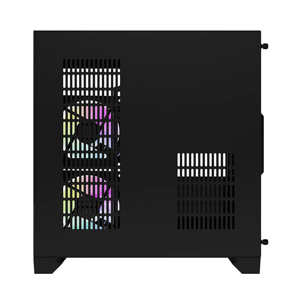 DARKFLASH FT350 Mini-Tower Case with window and RGB lighting, Black