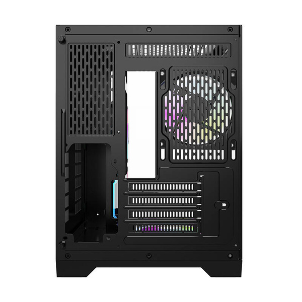 DARKFLASH FT350 Mini-Tower Case with window and RGB lighting, Black