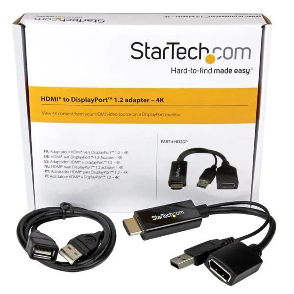 Startech  HDMI – DisplayPort -adapteri, Musta