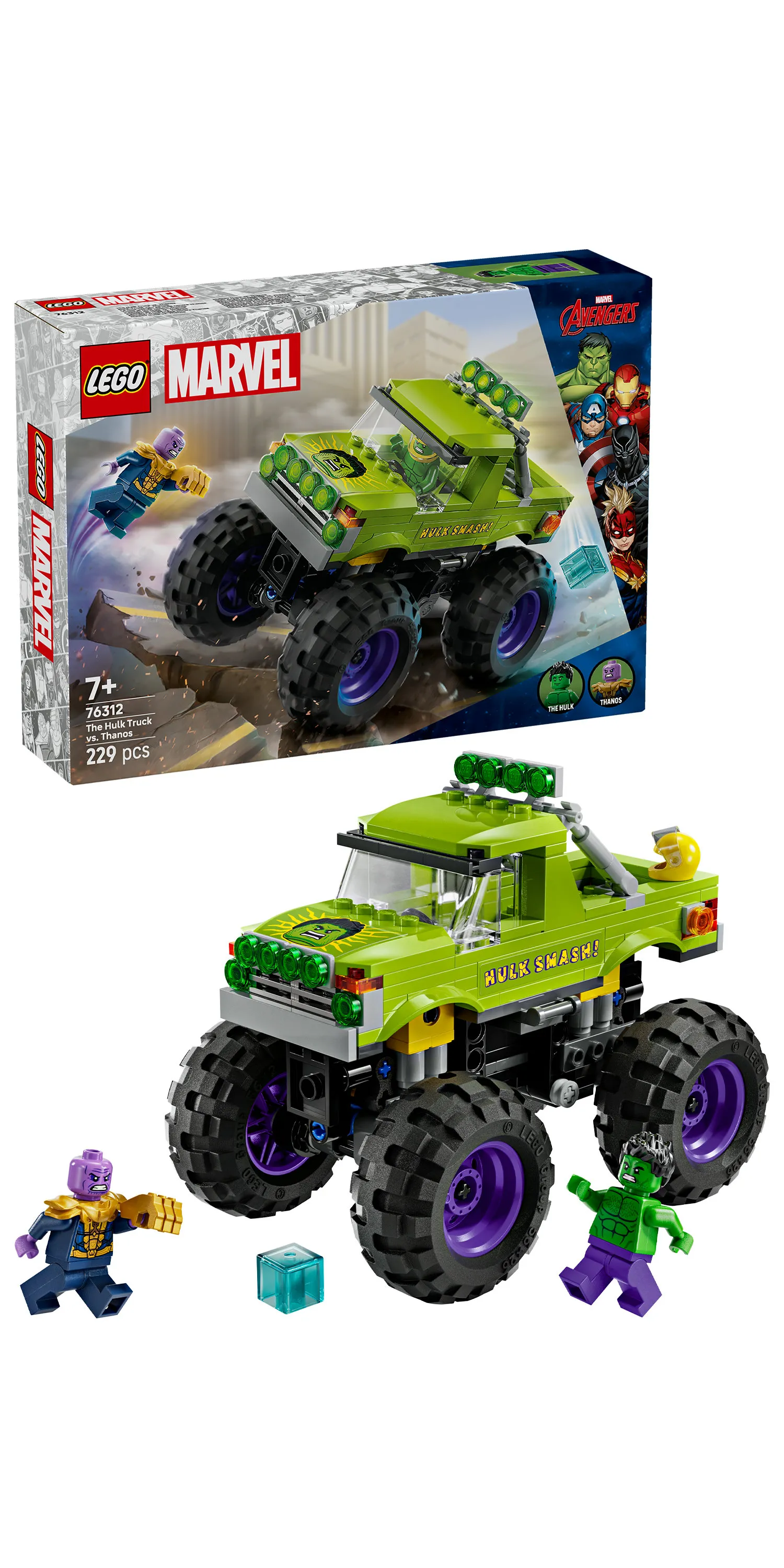 LEGO Marvel Hulkin monsteriauto vastaan Thanos 76312
